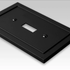 Bethany Matte Black Cast - 1 Toggle / 1 Duplex Wallplate