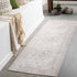 Alfombra lavable de pelo plano vintage Bethany