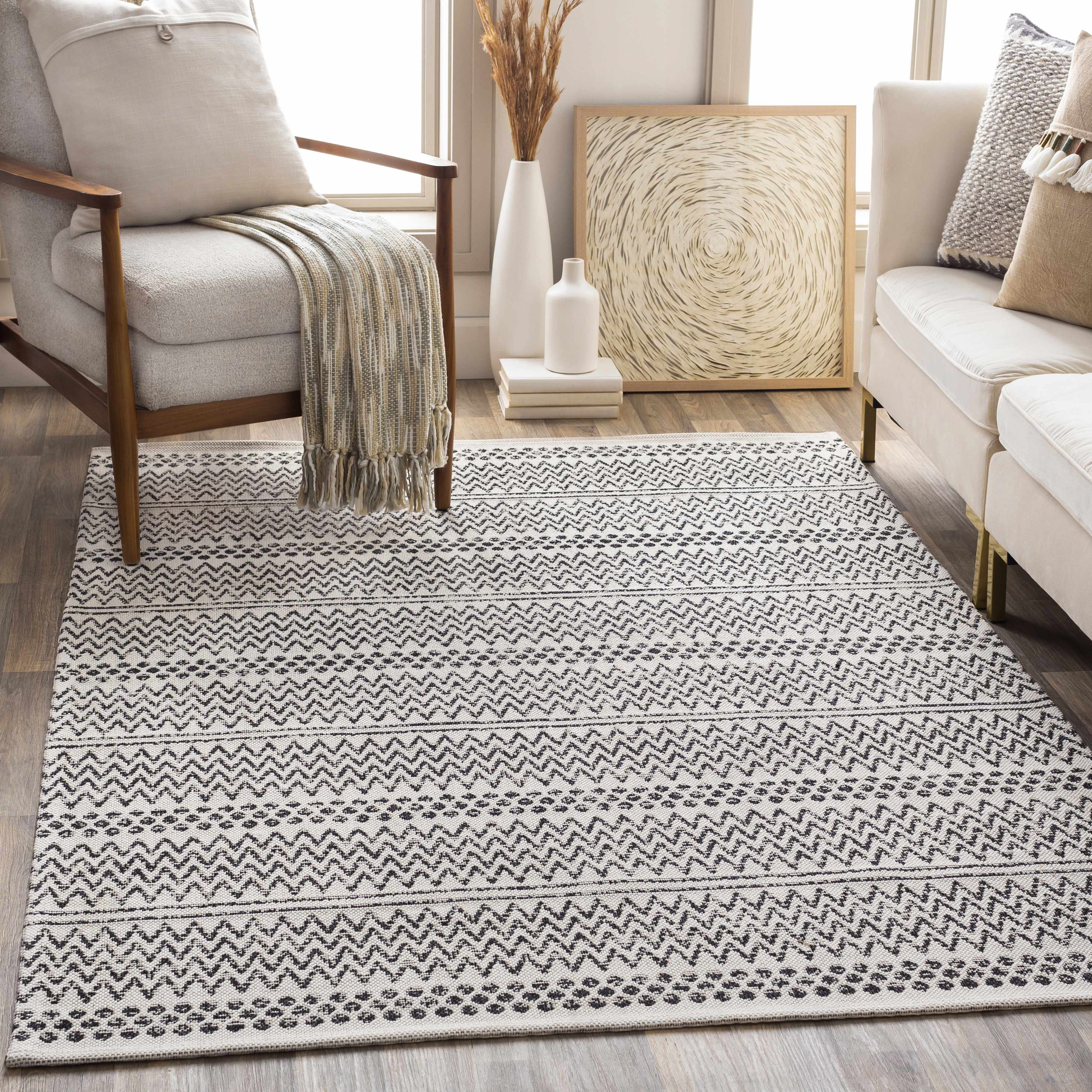 Bewbush Black&White Area Rug - Clearance