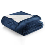 Velvet Plush Sherpa Bed Blanket - Sherpa Fleece Collection