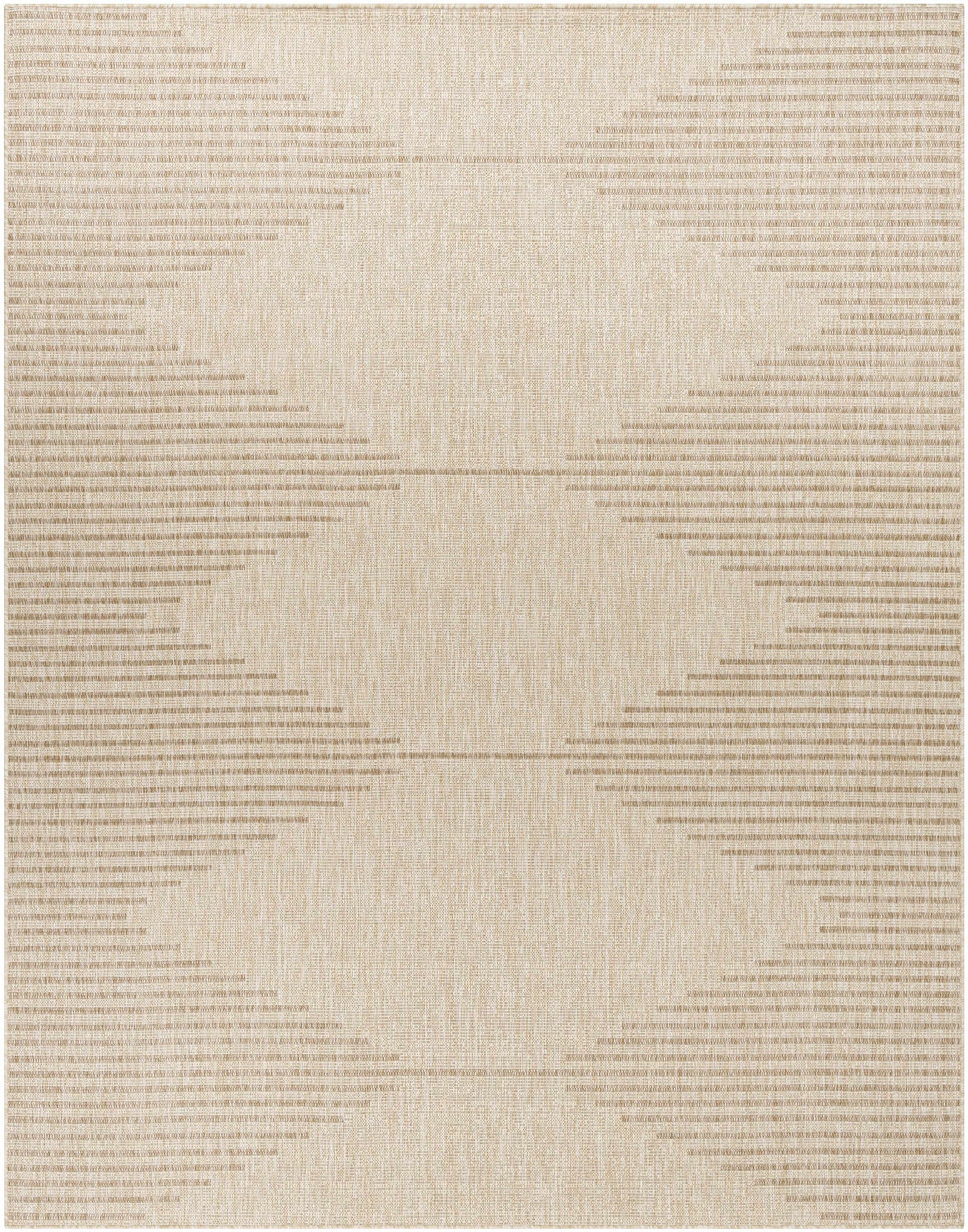 Alfombra de exterior beige Stephan