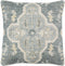 Bigaa Teal Medallion Square Throw Pillow