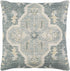 Bigaa Teal Medallion Square Throw Pillow