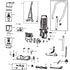 Bissell BGU1937T ProCup 13" Upright Vacuum Cleaner with Tools