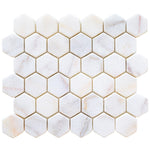 Bianco Ibiza White Marble Tumbled Mosaic Floor and Wall Tile - Livfloors Collection