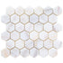 Bianco Ibiza White Marble Tumbled Mosaic Floor and Wall Tile - Livfloors Collection