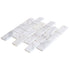 Bianco Ibiza White Marble Tumbled Mosaic Floor and Wall Tile - Livfloors Collection