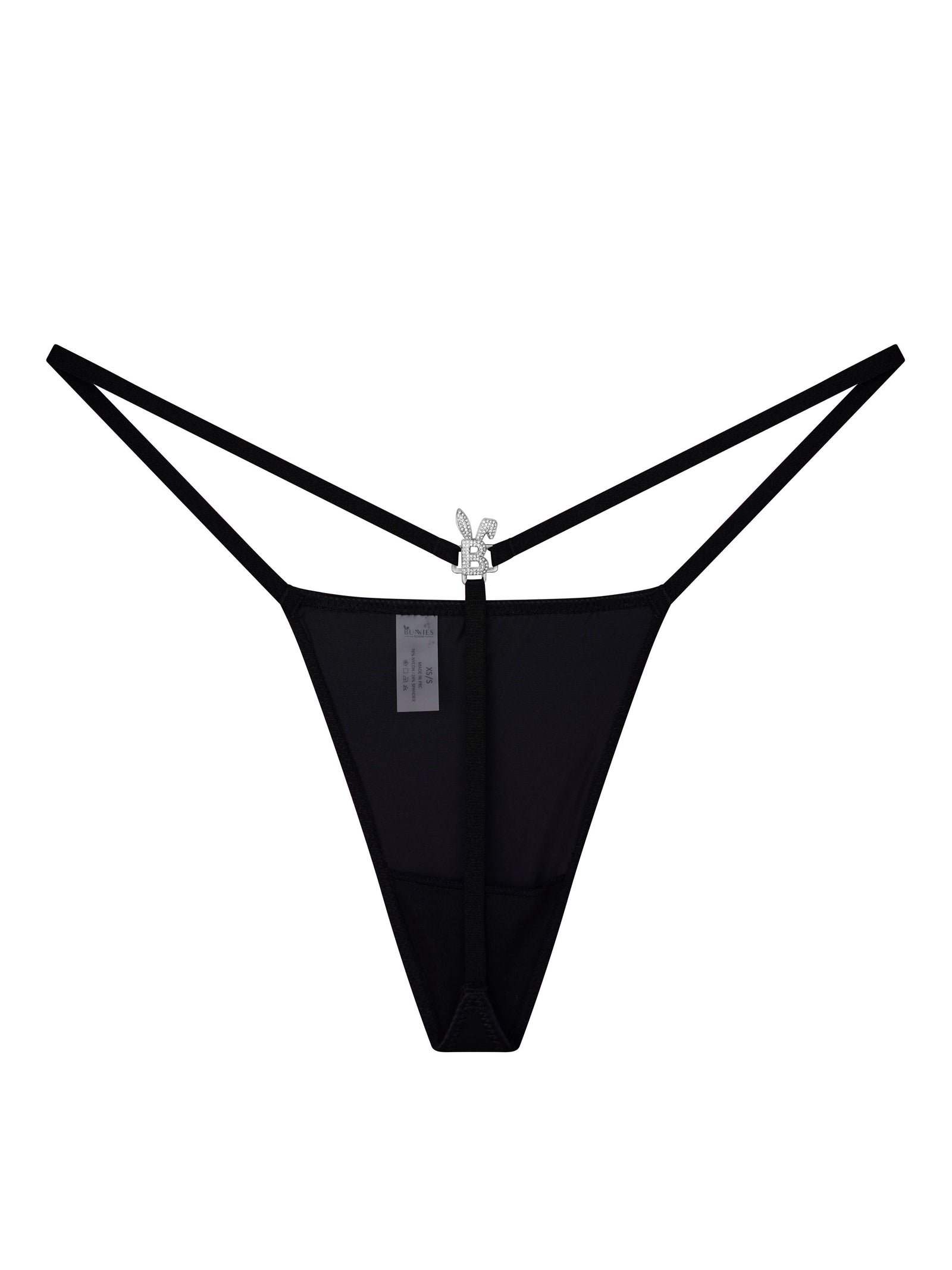 Iced Out G-String In Black