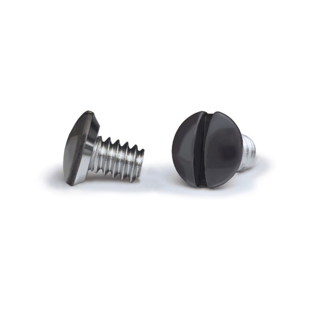 Tornillos para placa de pared de 1/4 de pulgada de color negro (paquete de 10)