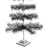 Black & Silver Firework Tinsel Tree