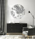 Black and White Animals Printed Transparent Acrylic Circle