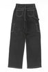 Relaxed Fit Black Cargo Pants