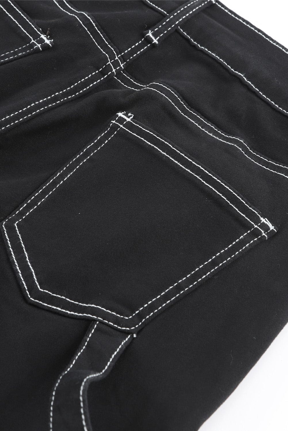 Relaxed Fit Black Cargo Pants