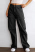 Relaxed Fit Black Cargo Pants