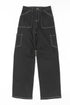 Relaxed Fit Black Cargo Pants