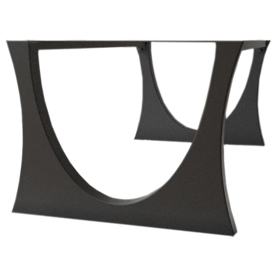 Metal Dining Table Base for Heavy Table Tops Matte Black