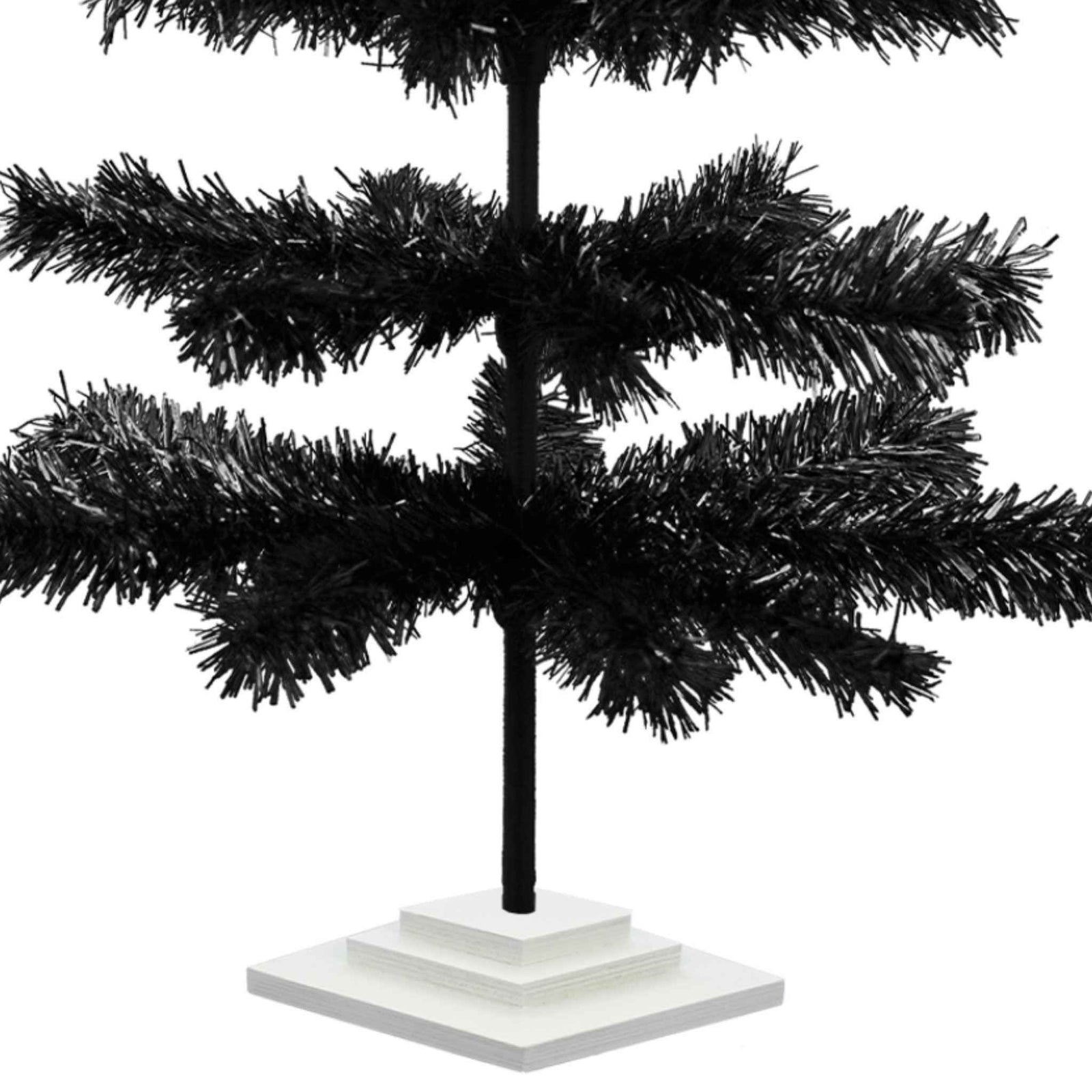 Black Tinsel Christmas Tree