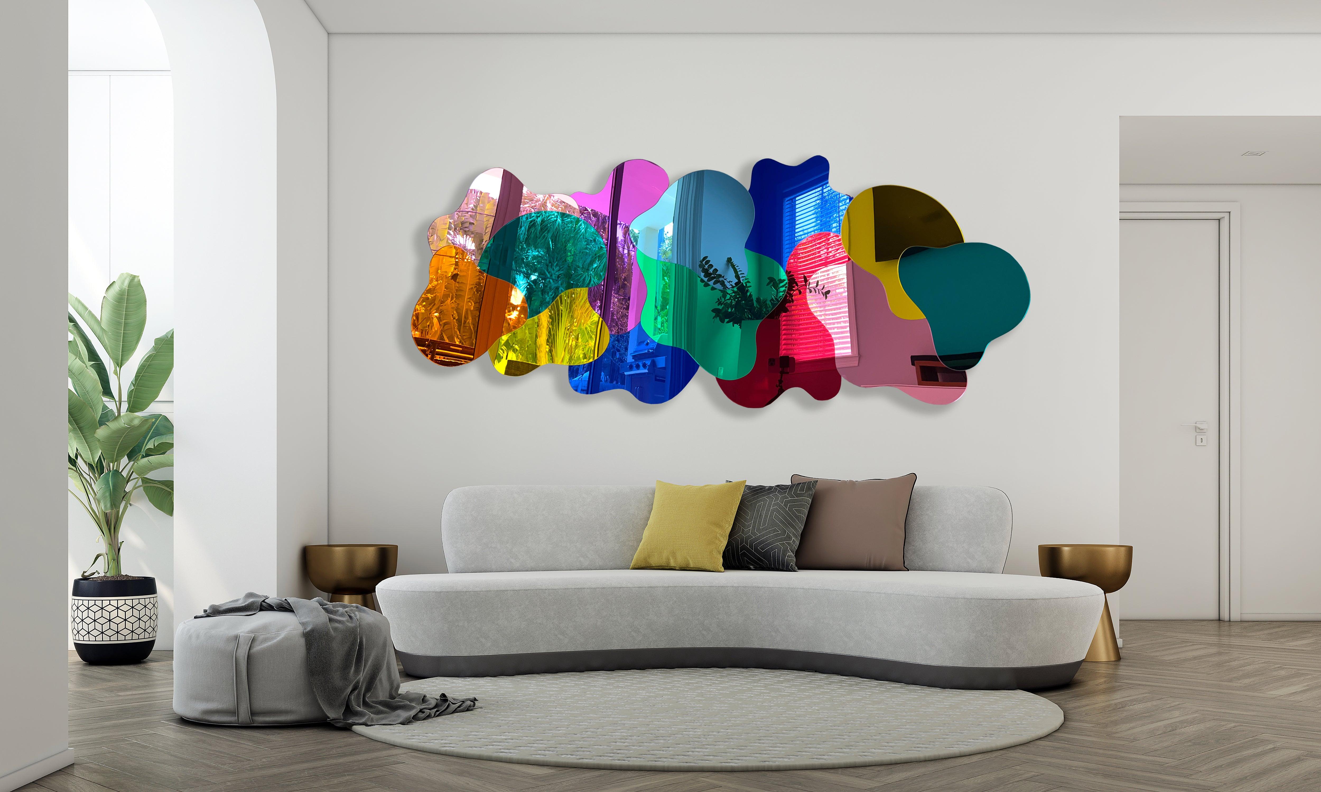 Blobbrush Wall Decor Mirrored Acrylic Art Blob Mirror
