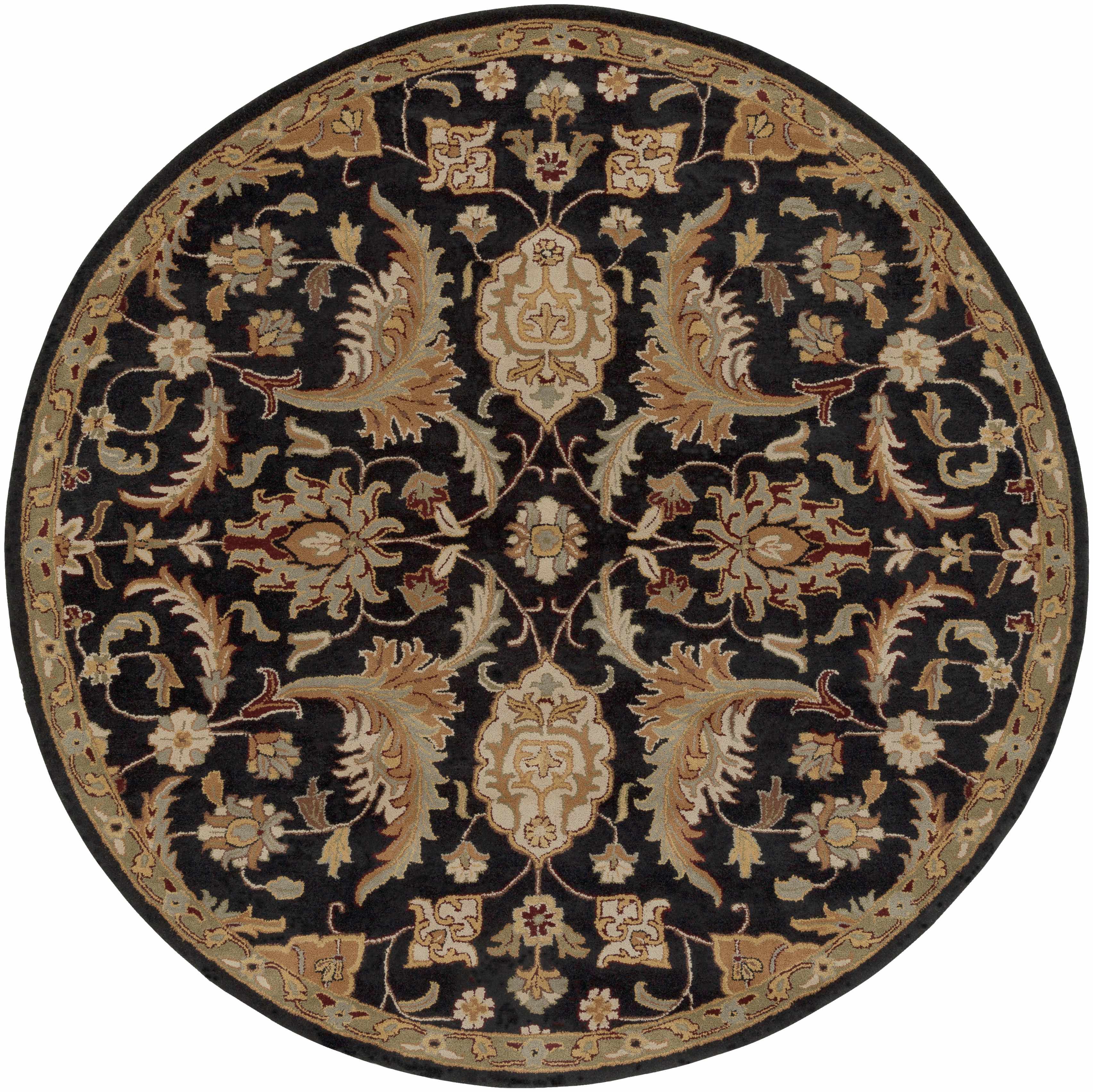 Blomkest Black&Yellow Traditional Wool Carpet