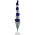 Blue & Silver Layered Tinsel Christmas Tree