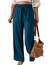 Teal Wide Leg Pants: Casual Style