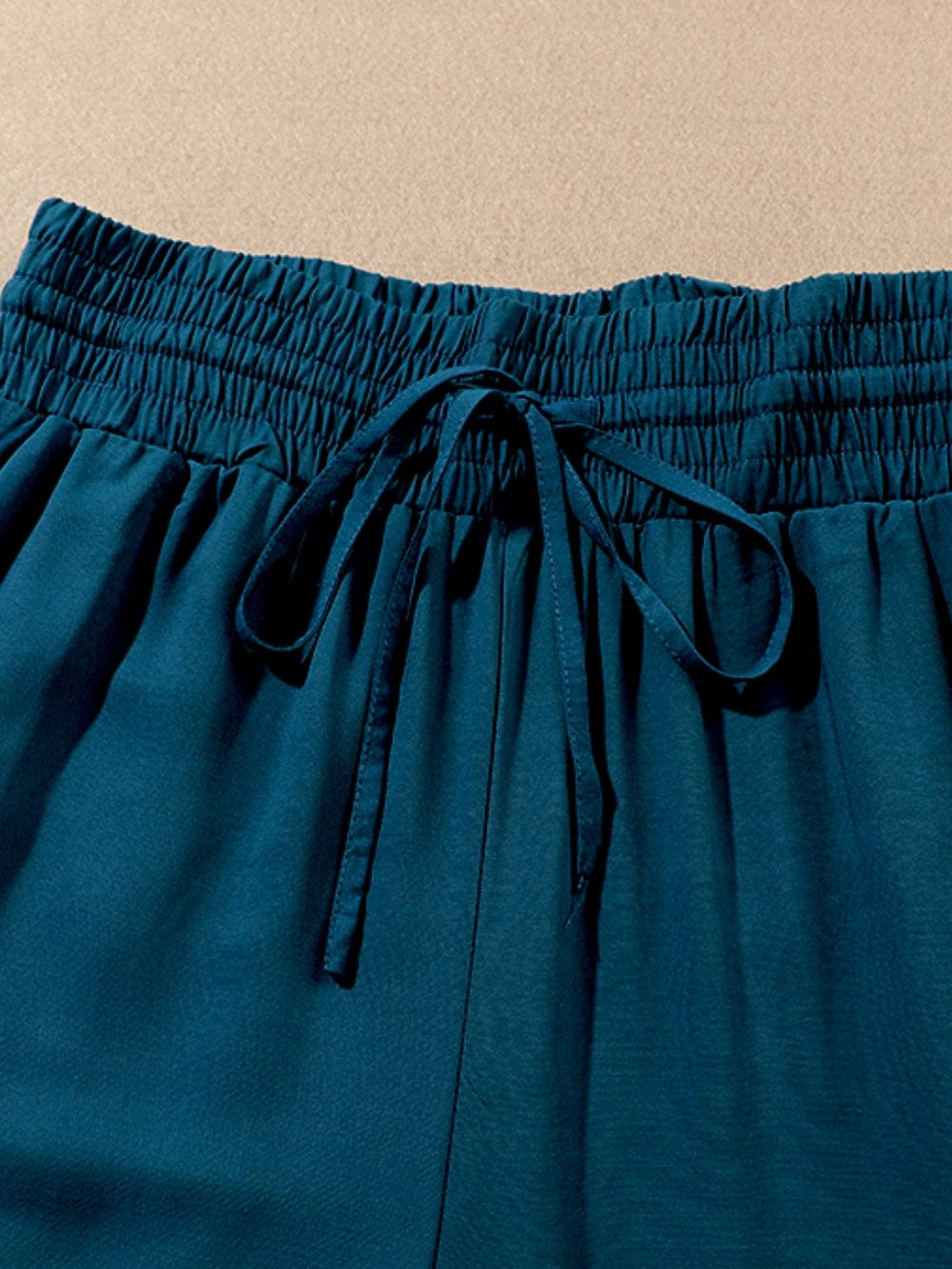 Teal Wide Leg Pants: Casual Style