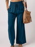 Teal Wide Leg Pants: Casual Style