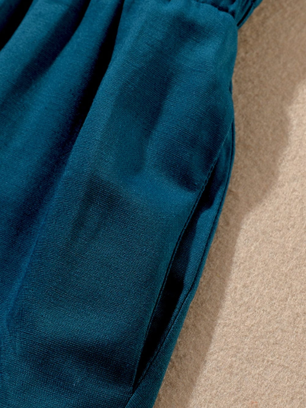 Teal Wide Leg Pants: Casual Style