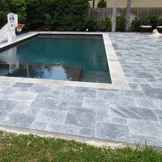 Bluestone Versailles Pattern Marble Pavers 1 1/4