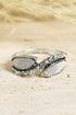 Bohemian Turquoise Rhinestone Ring Collection - Set of 8 Vintage Silver Rings