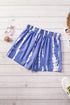 Boho Blue Tie Dye Summer Shorts