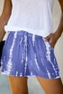 Boho Blue Tie Dye Summer Shorts