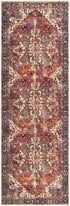 Alfombra lavable de pelo plano vintage Bondville