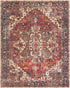 Alfombra lavable de pelo plano vintage Bondville