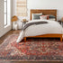 Alfombra lavable de pelo plano vintage Bondville