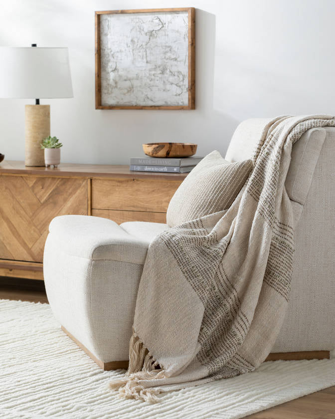 Prolo Light Beige Throw - Becki Owens x Livabliss