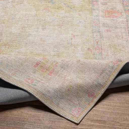 Alfombra lavable de pelo plano vintage Bozkurt