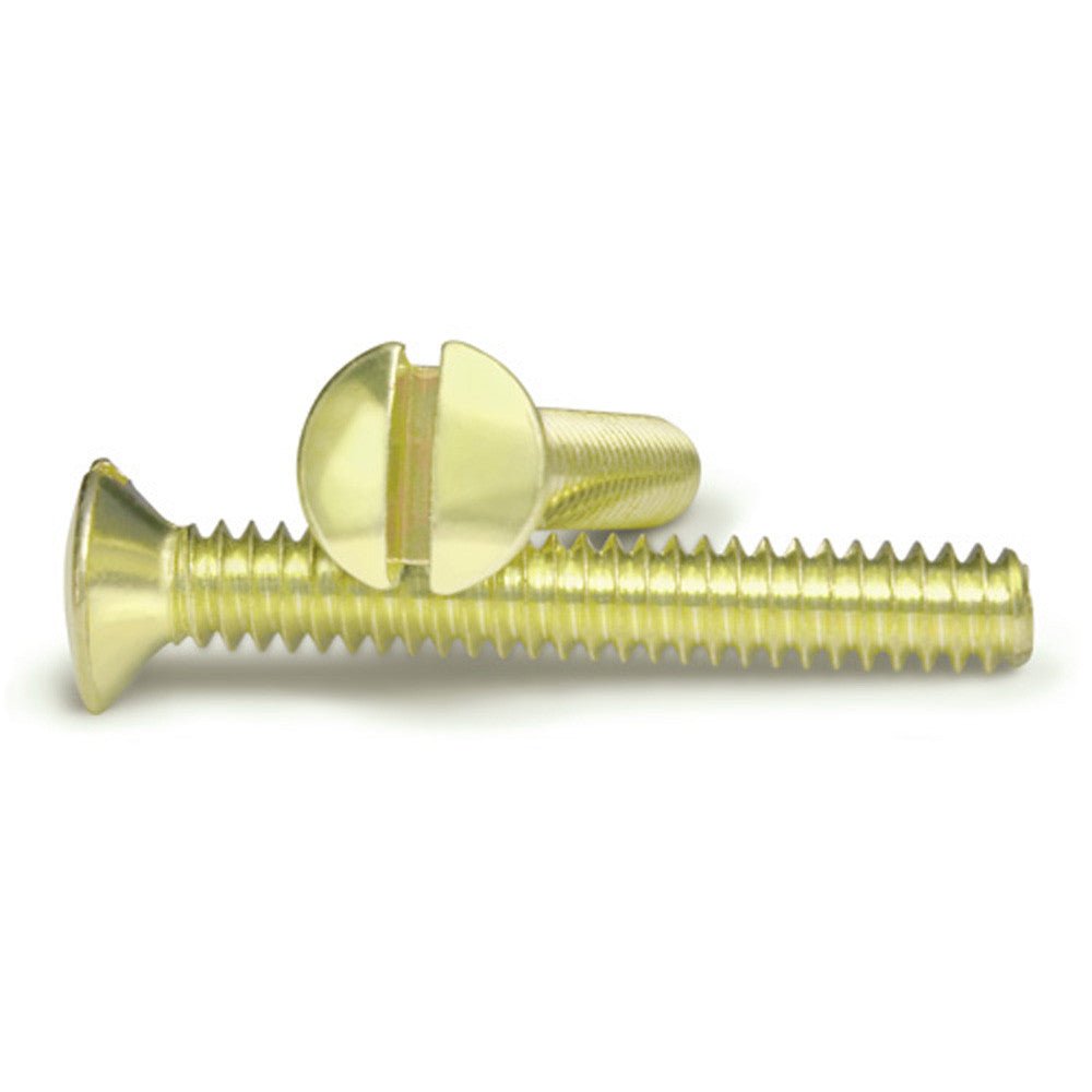 Tornillos de latón para placa de pared de 1 pulgada (paquete de 10)