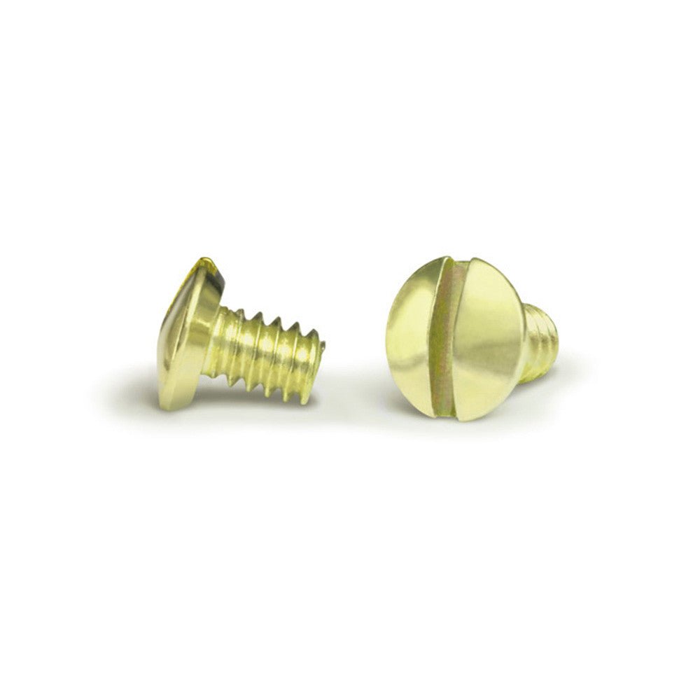Tornillos de latón para placa de pared de 1/4 de pulgada (paquete de 10)