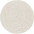 Alfombra trenzada de yute sintético de color beige