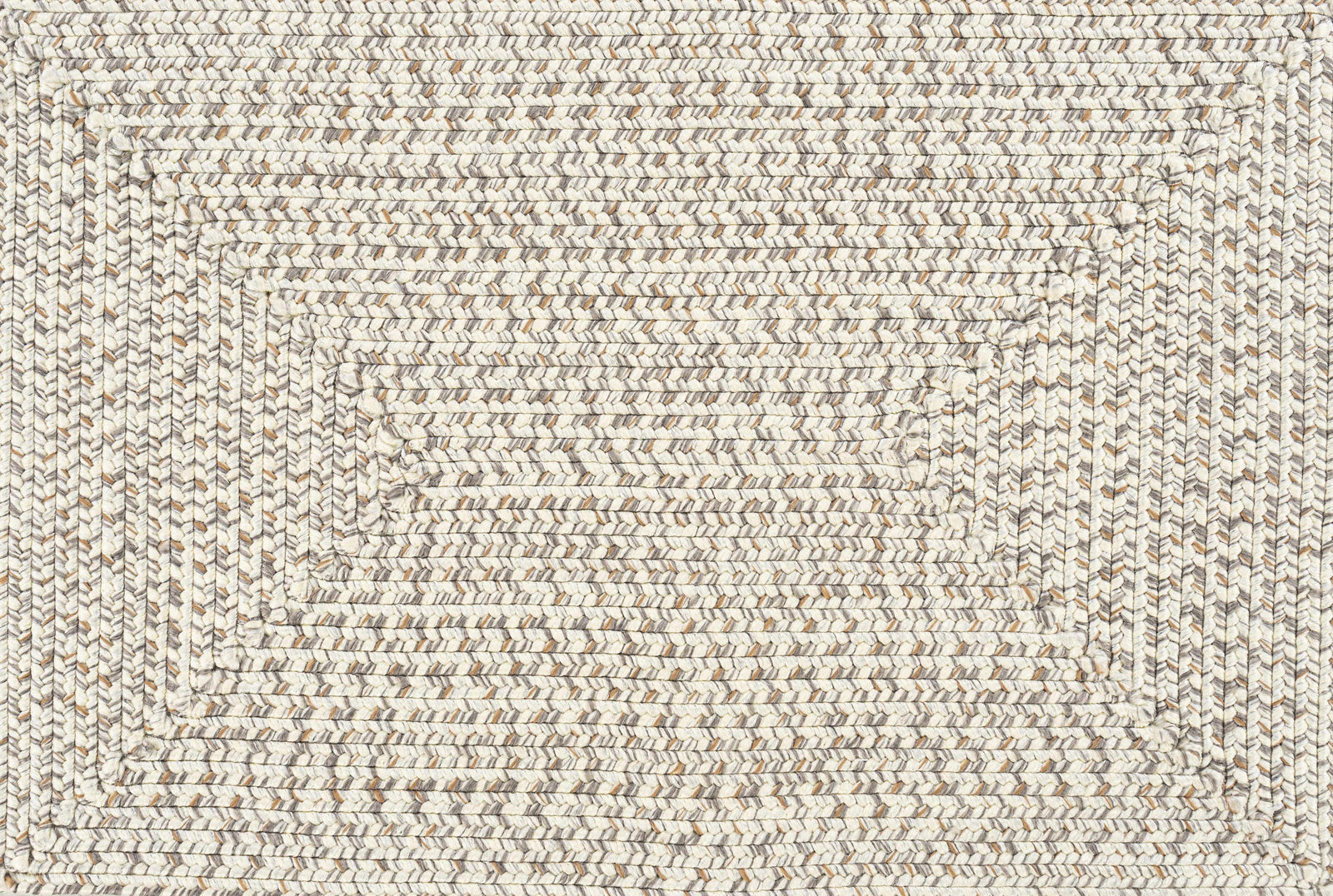 Alfombra trenzada de yute sintético de color beige