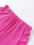 Vibrant Pink Corded Texture Cargo Shorts