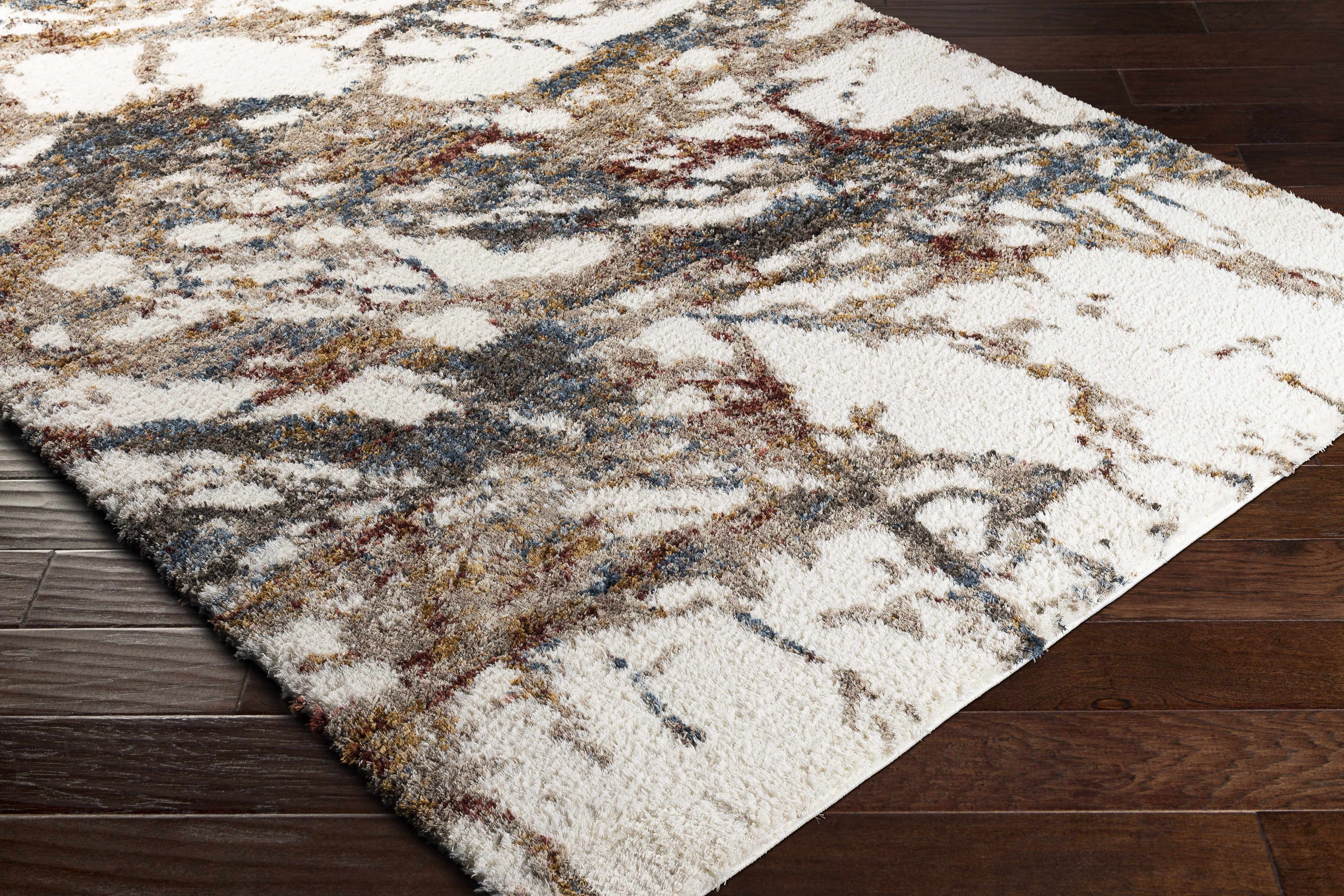 Alfombra de felpa de mármol beige de Bremen
