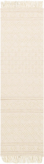 Alfombra de lana y algodón beige Brothers - Liquidación
