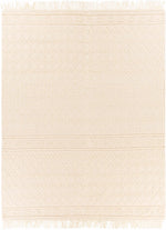 Alfombra de lana y algodón beige Brothers - Liquidación