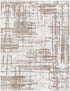 Alfombra de felpa con rayas abstractas Broulee