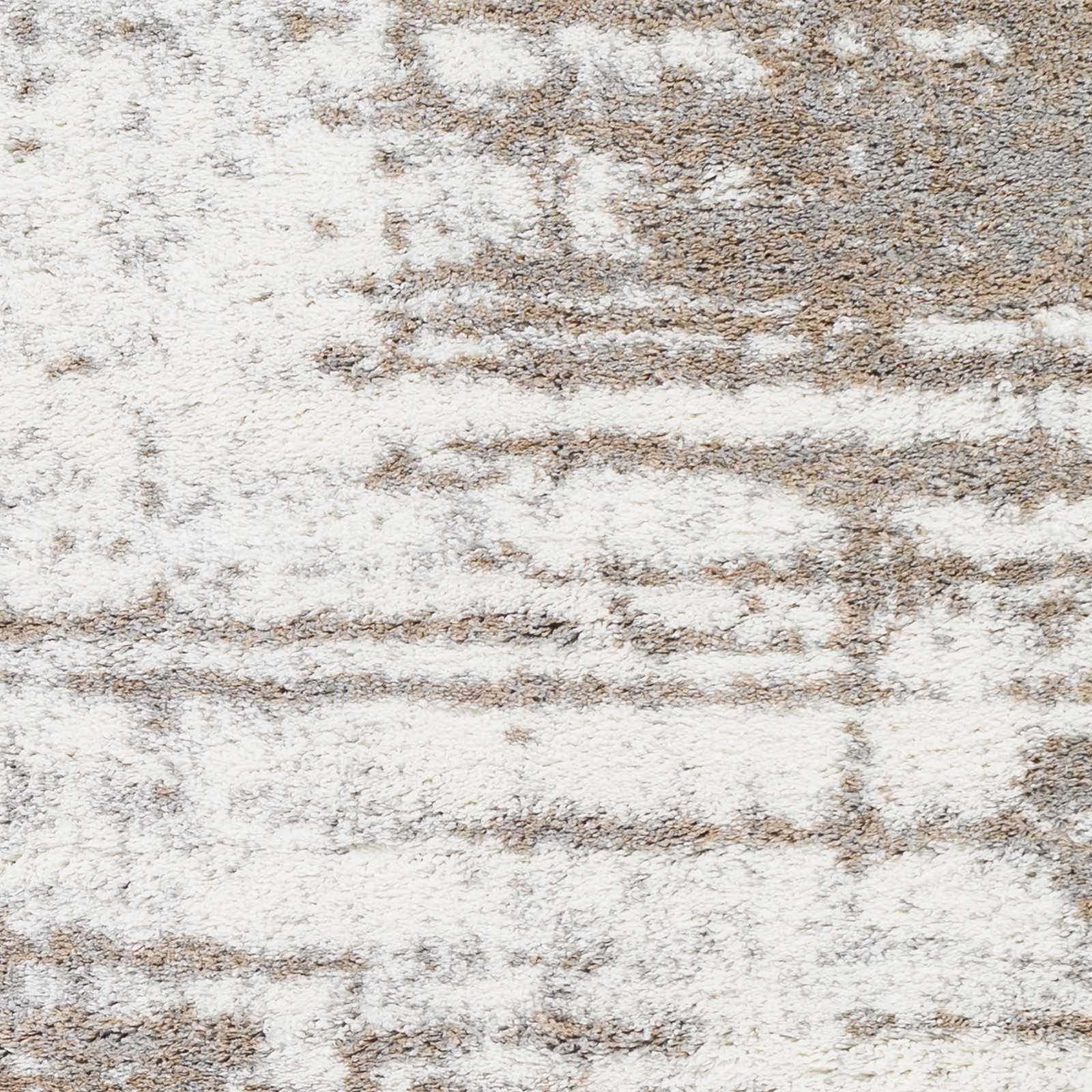 Alfombra de felpa con rayas abstractas Broulee