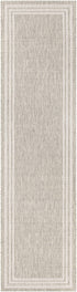 Alfombra beige con borde Burradoo