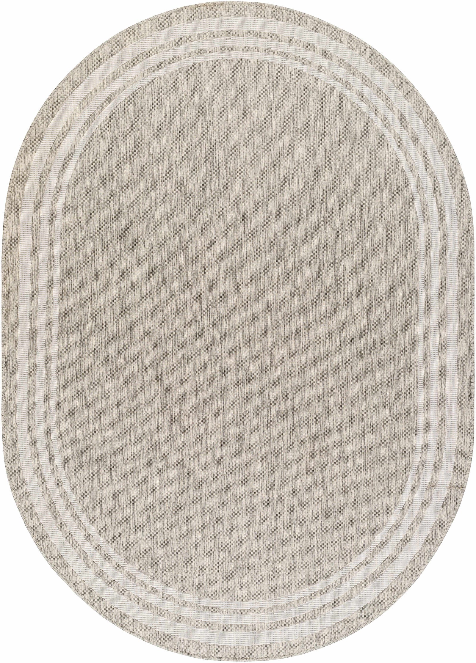 Alfombra beige con borde Burradoo