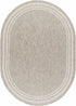 Alfombra beige con borde Burradoo